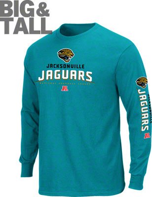 Jacksonville Jaguars Big and Tall Long Sleeve Shirt
