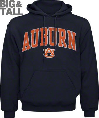 Big and Tall Auburn Tigers Sweatshirt Hoodie