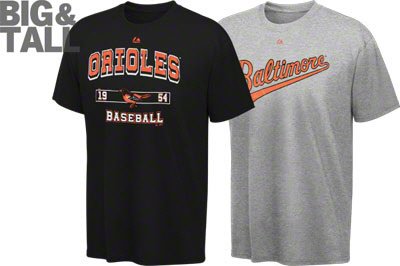 Big and Tall Baltimore Orioles T-Shirt Combo Set