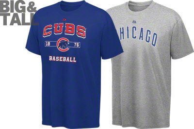 Big and Tall Chicago Cubs T-Shirt Dual Pack