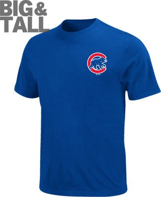 Big and Tall Chicago Cubs Logo T-Shirt