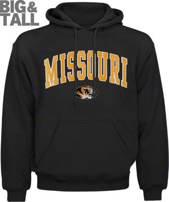 Missouri Tigers Big and Tall Sweatshirt Hoodie 3XL, 4XL, 5XL, 6XL