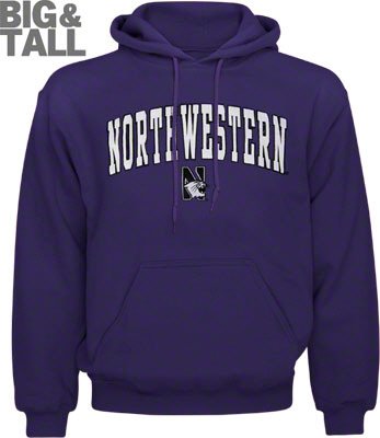 Northwestern Wildcats Big and Tall Sweatshirt Hoodie