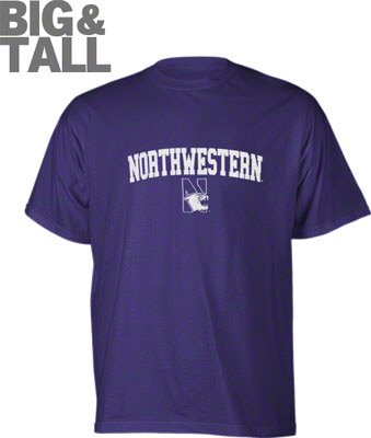 Big and Tall Northwestern Wildcats T-Shirt