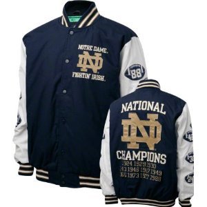 Notre Dame 3X, 4X, 5X Championship Jacket