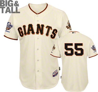 Tim Lincecum Big and Tall San Francisco Giants Jersey