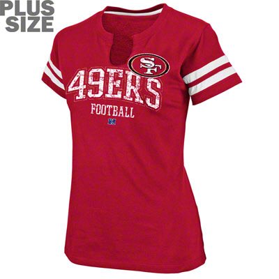 Women's San Francisco 49ers Logo Plus Size T-Shirt, XL, 2XL, 3XL, 4XL