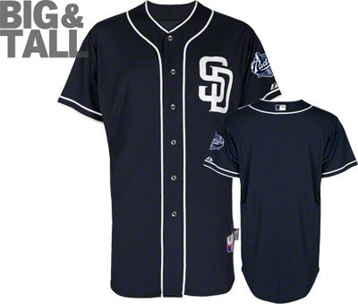 San Diego Padres Big and Tall Alternate Jersey, 3X, 4X, 5X