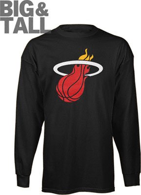 big and tall miami heat long sleeve shirt