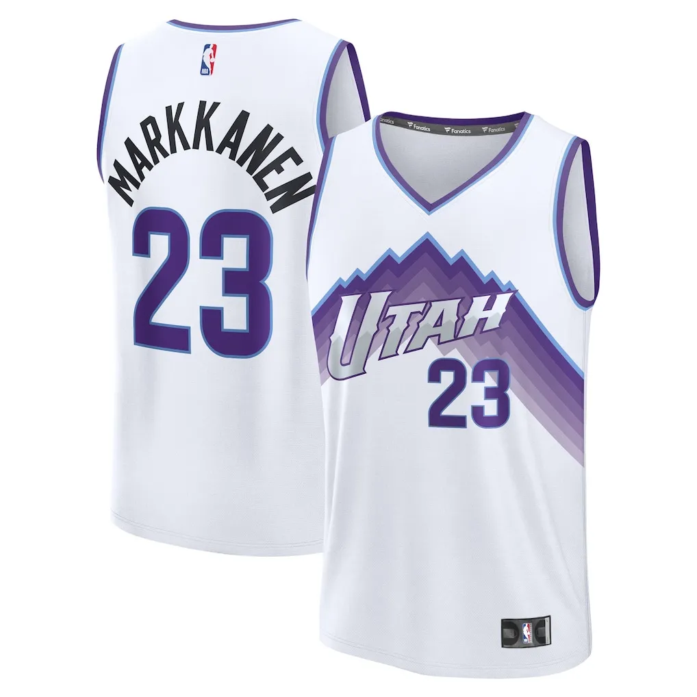 Lauri Markkanen White Replica Utah Jazz Jersey