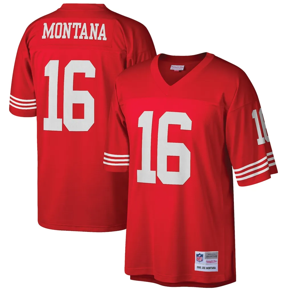Big and Tall Joe Montana Jersey by Mitchell and Ness