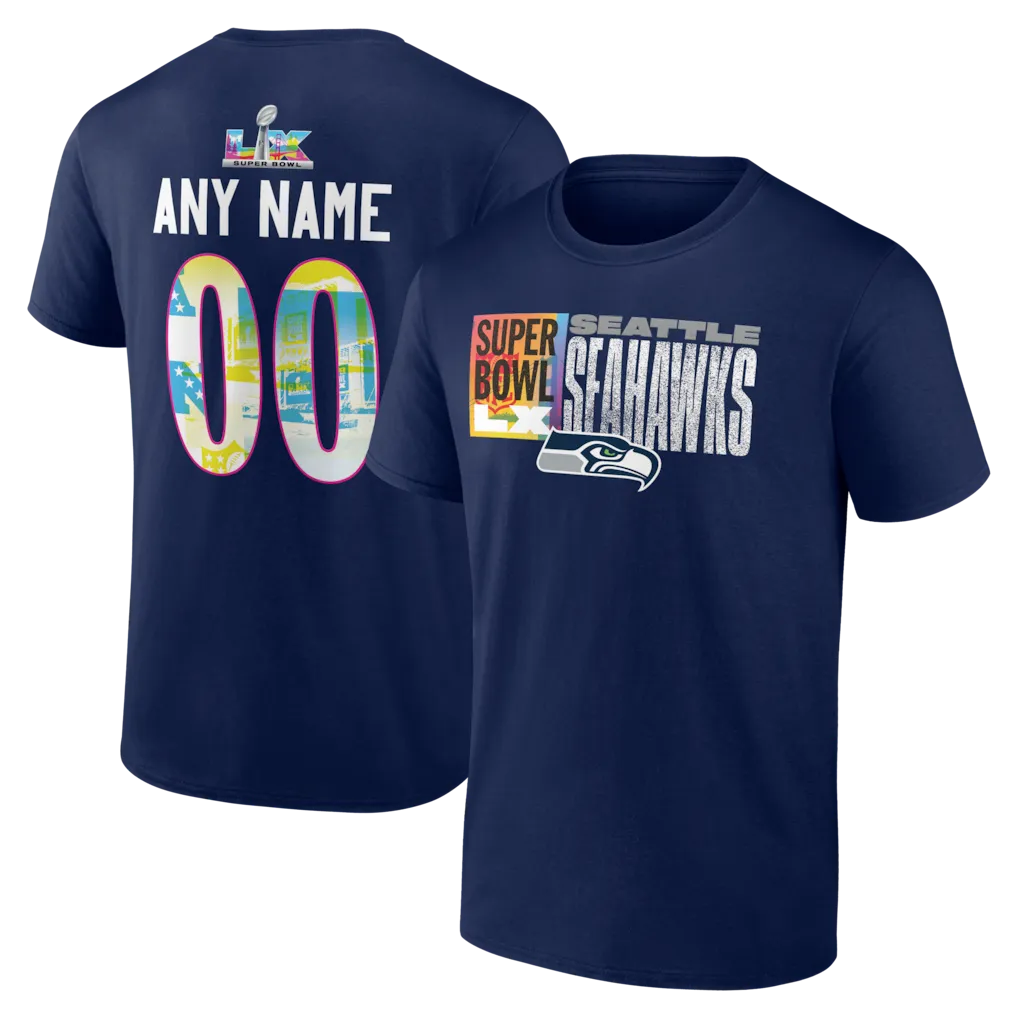 Big and Tall Seahawks Tee Shirt - Custom