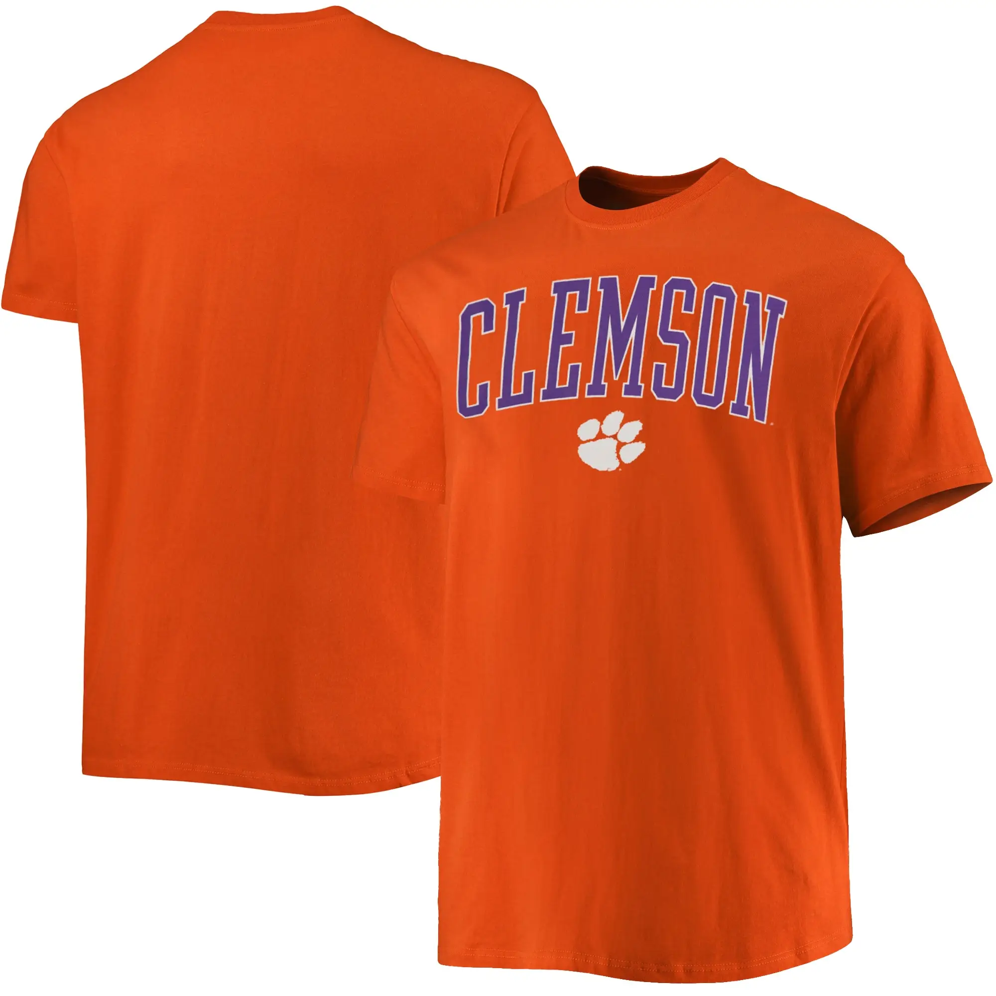Big and Tall Clemson Tigers T-Shirt - Apparel in XXL-6XL and XLT-5XLT.