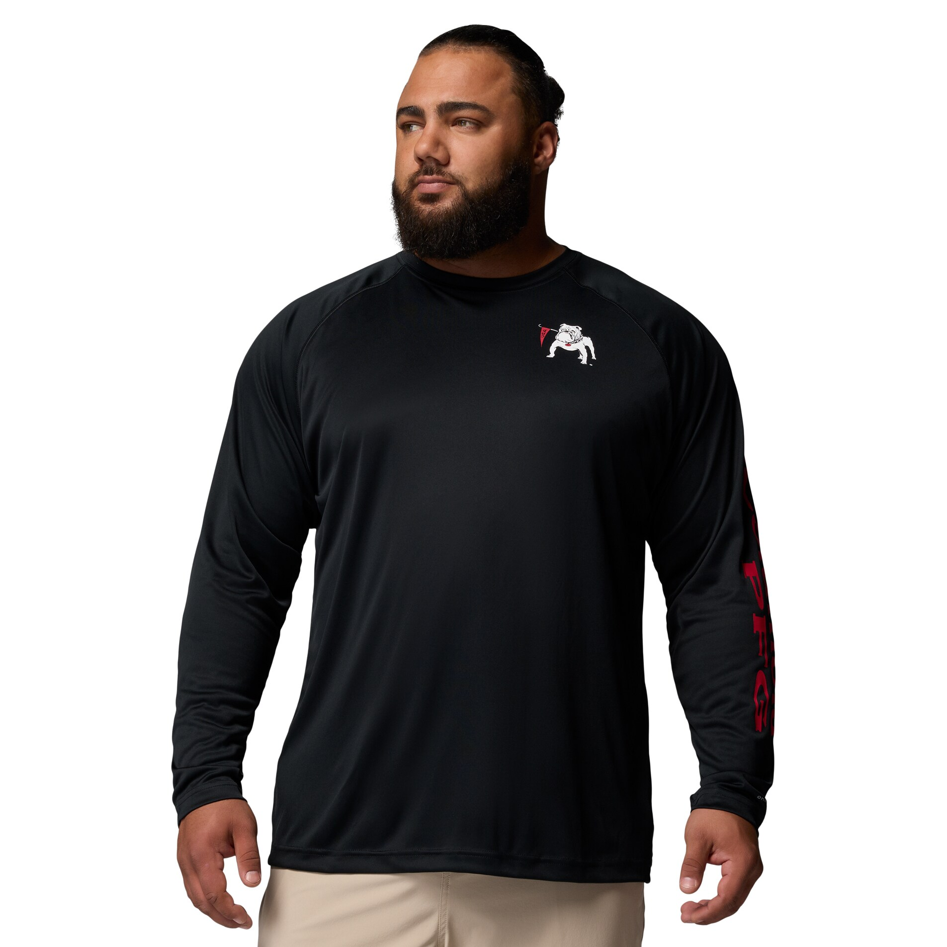 Big and Tall Georgia Bulldogs long sleeve tee shirt.