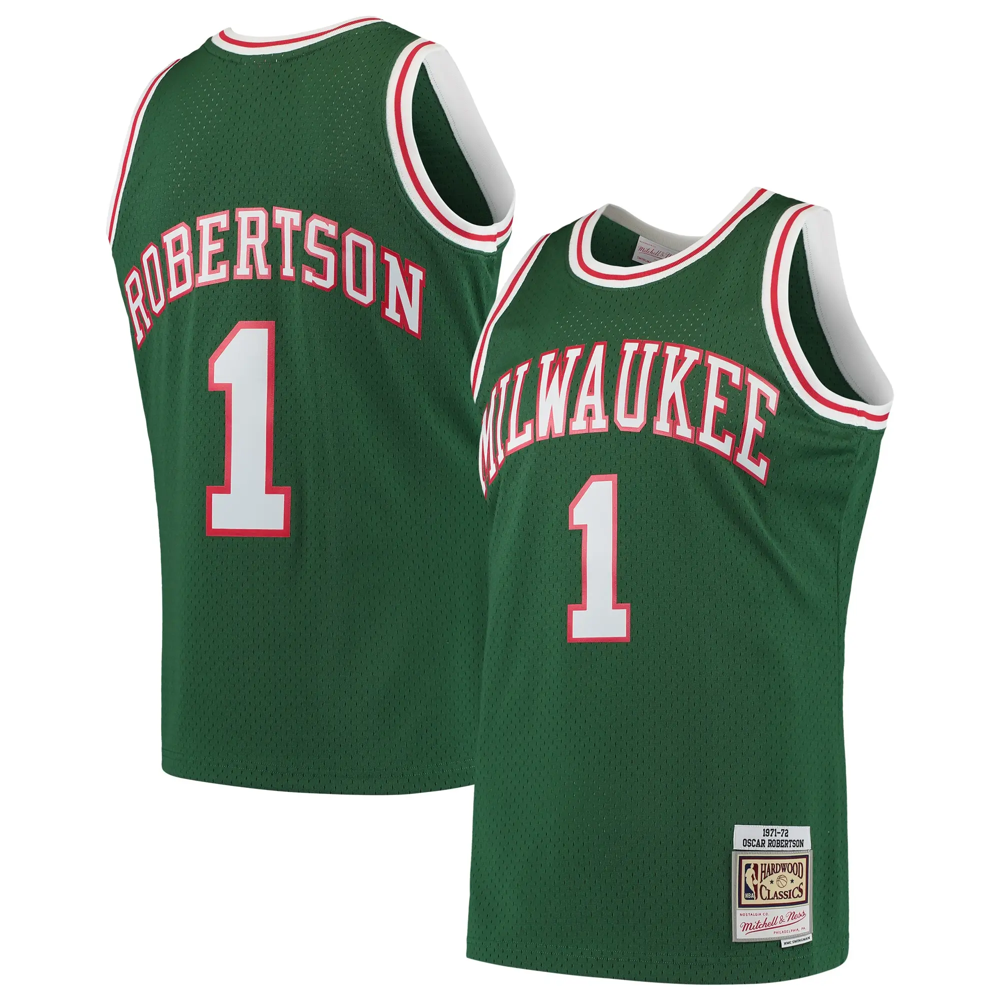 Oscar Robertson Milwaukee Bucks Throwback Jersey in S-5XL
