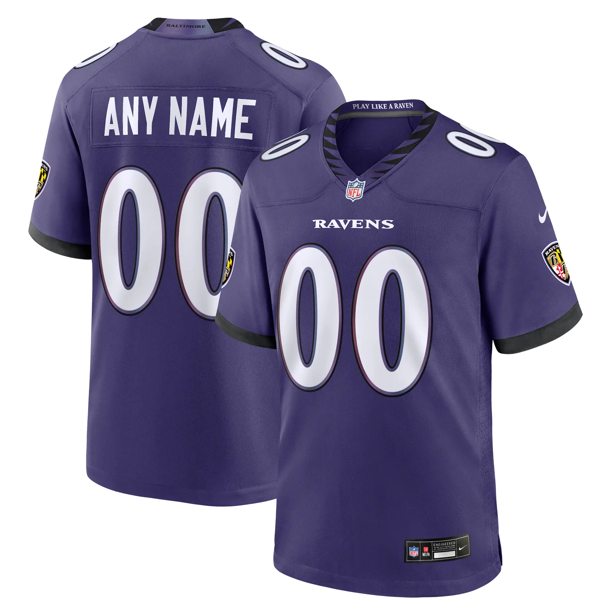 Baltimore Ravens Jersey by Nike in sizes up to 5XL