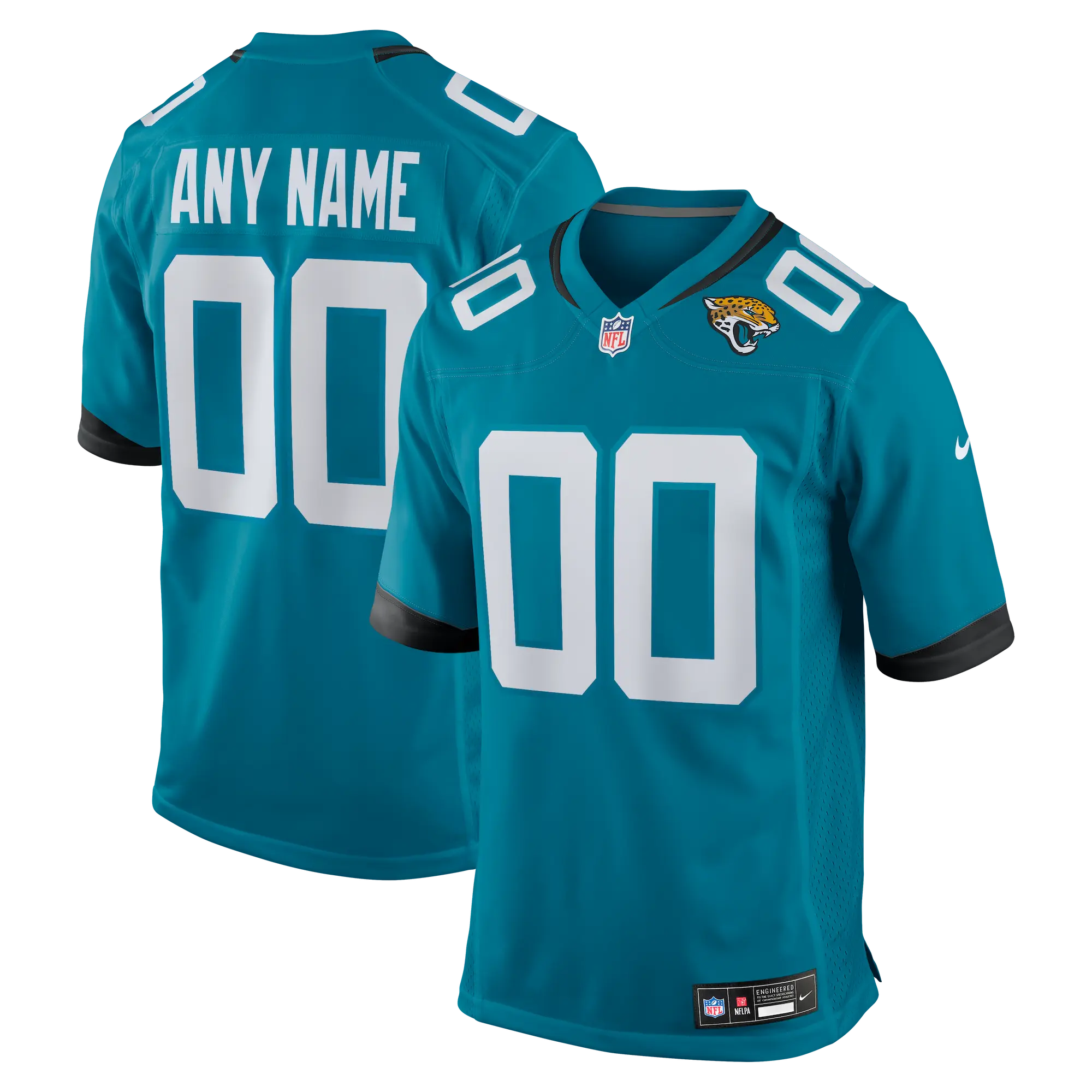 Custom Jacksonville Jaguars Jersey by Nike in sizes up to 5XL