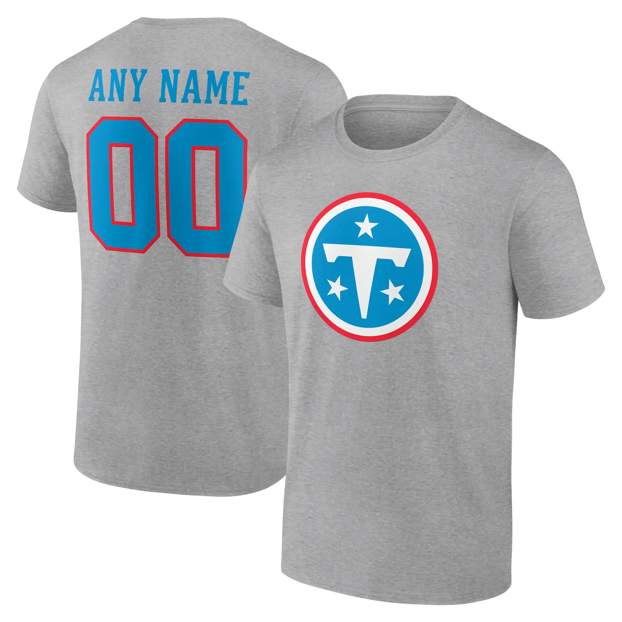 Tennessee Titans big and tall jersey style tee shirt - Add any player!
